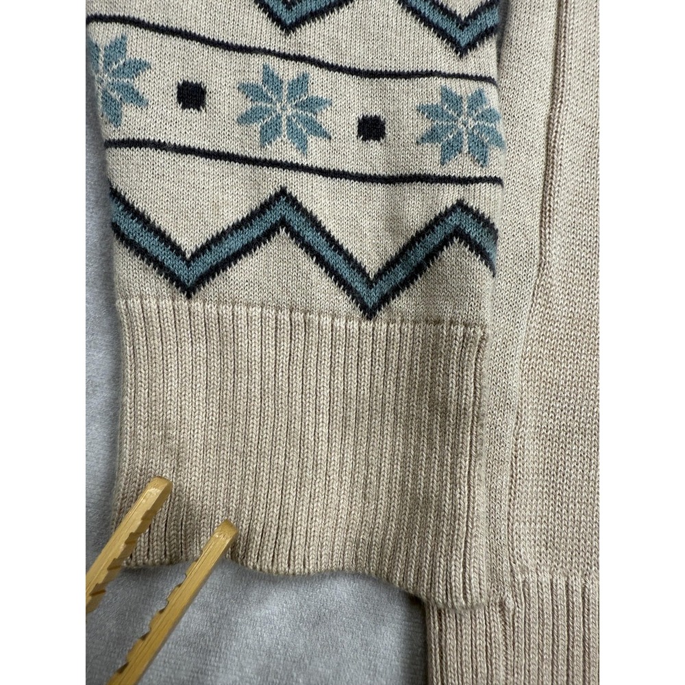 Disney Marvel Sweater WomensXL Beige Knit Spider Man Beast Holiday Crewneck 2023 - Picture 10 of 16